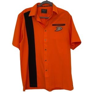 Anaheim Ducks Bowling Shirt, Men’s Medium